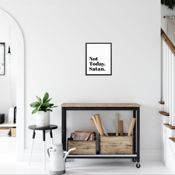 🆕 Not Today Satan Wall Poster 11x14 UNFRAMED - Picture 4 of 8